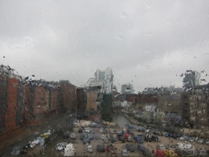 Manchester in the rain